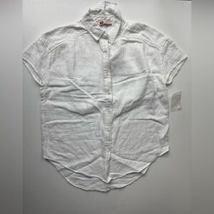 SO Crisp White Collared Shirt